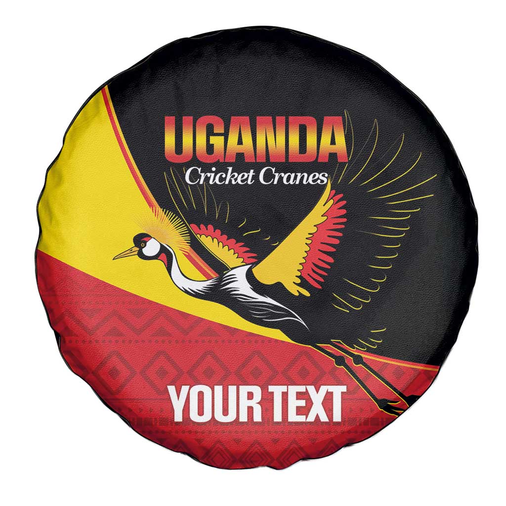 Custom Uganda Cricket Spare Tire Cover Go Cranes African Pattern LT14