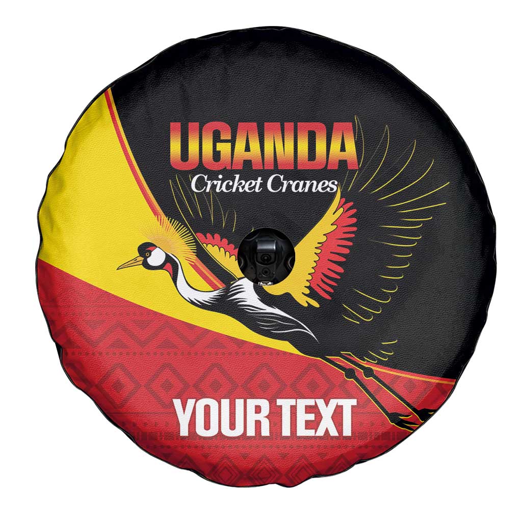 Custom Uganda Cricket Spare Tire Cover Go Cranes African Pattern LT14