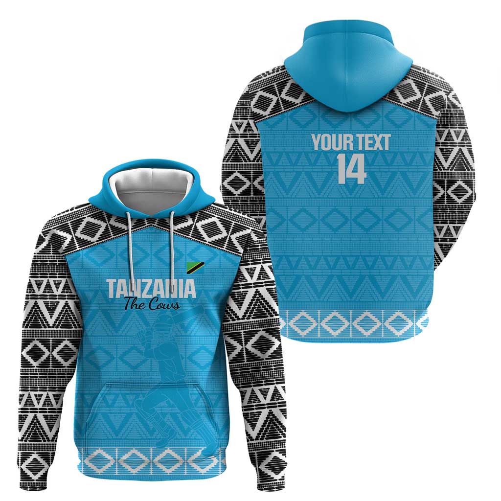Custom Tanzania Cricket Hoodie Go Cows Sporty African Pattern LT14