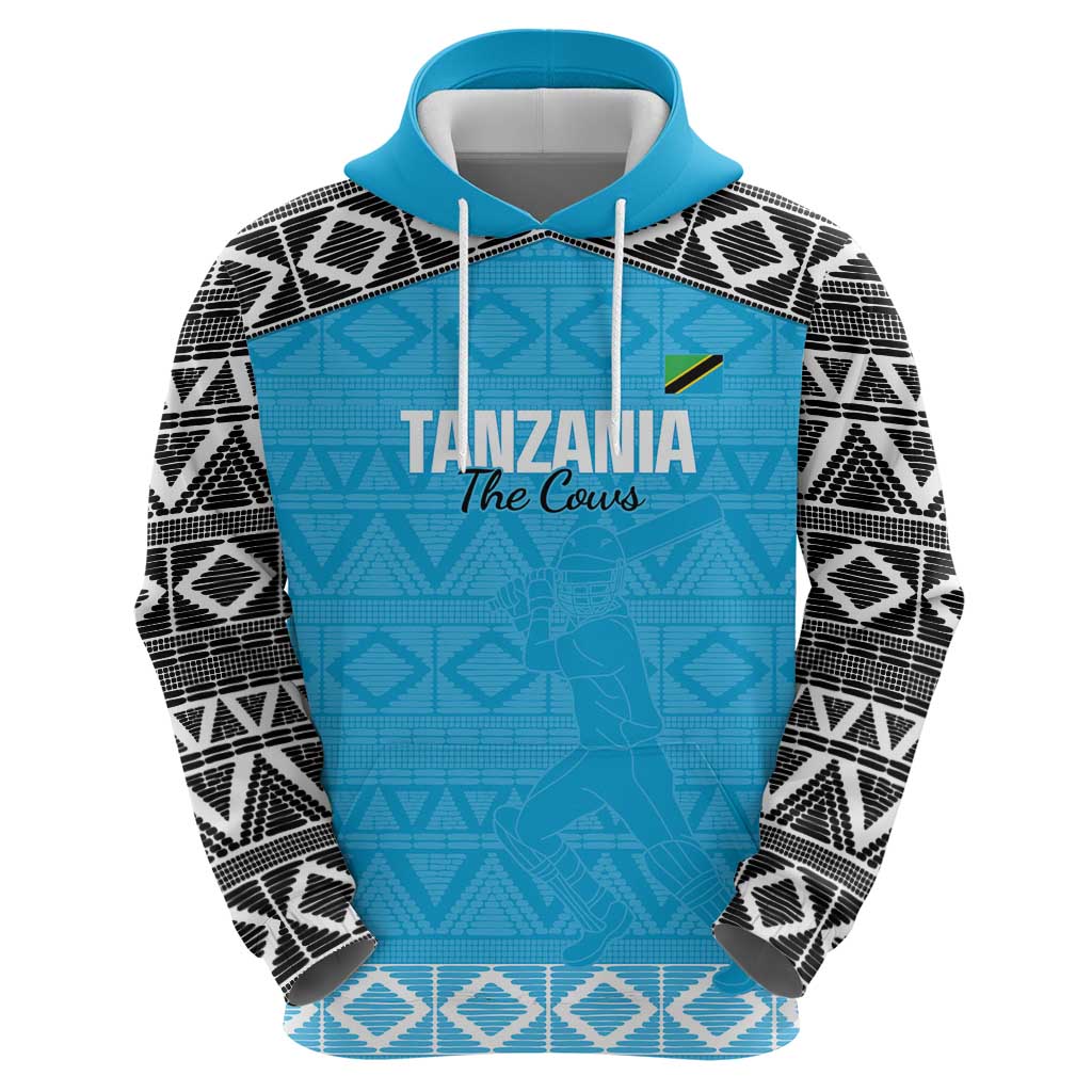 Custom Tanzania Cricket Hoodie Go Cows Sporty African Pattern LT14