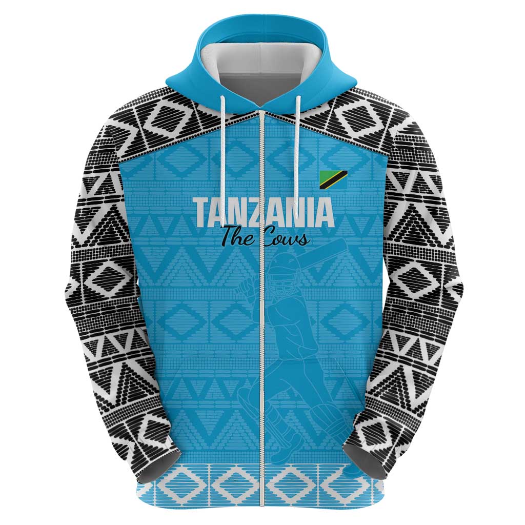 Custom Tanzania Cricket Hoodie Go Cows Sporty African Pattern LT14