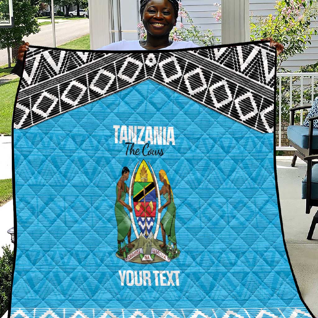 Afro Cricket Tanzania Custom Quilt Go Cows Sporty African Pattern LT14