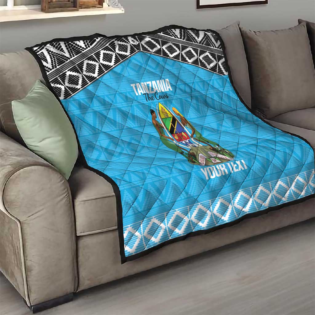 Afro Cricket Tanzania Custom Quilt Go Cows Sporty African Pattern LT14