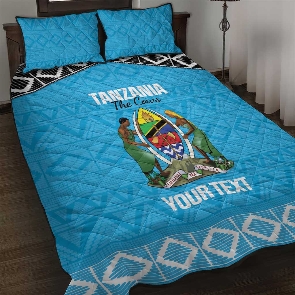 Afro Cricket Tanzania Custom Quilt Bed Set Go Cows Sporty African Pattern LT14