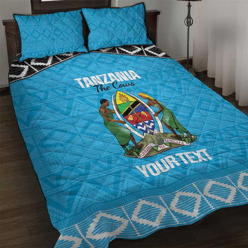 Afro Cricket Tanzania Custom Quilt Bed Set Go Cows Sporty African Pattern LT14