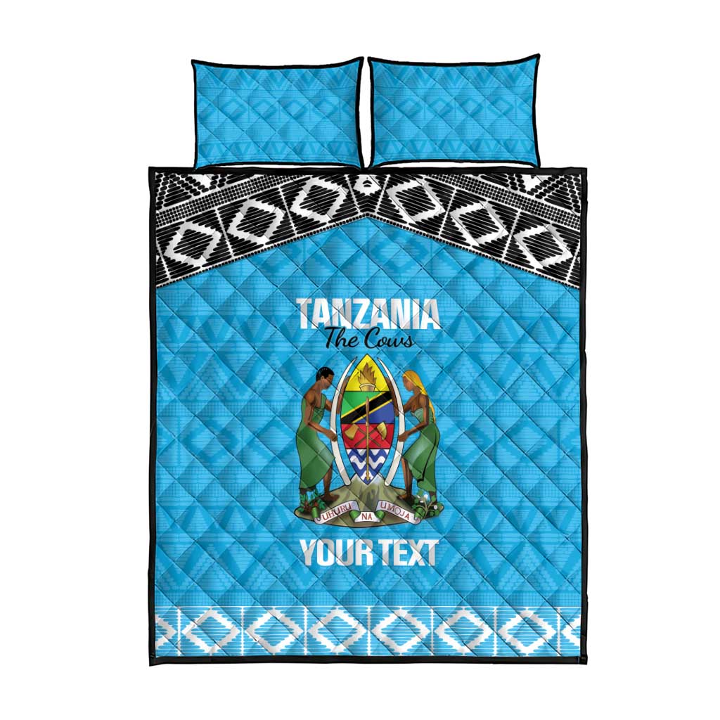 Afro Cricket Tanzania Custom Quilt Bed Set Go Cows Sporty African Pattern LT14