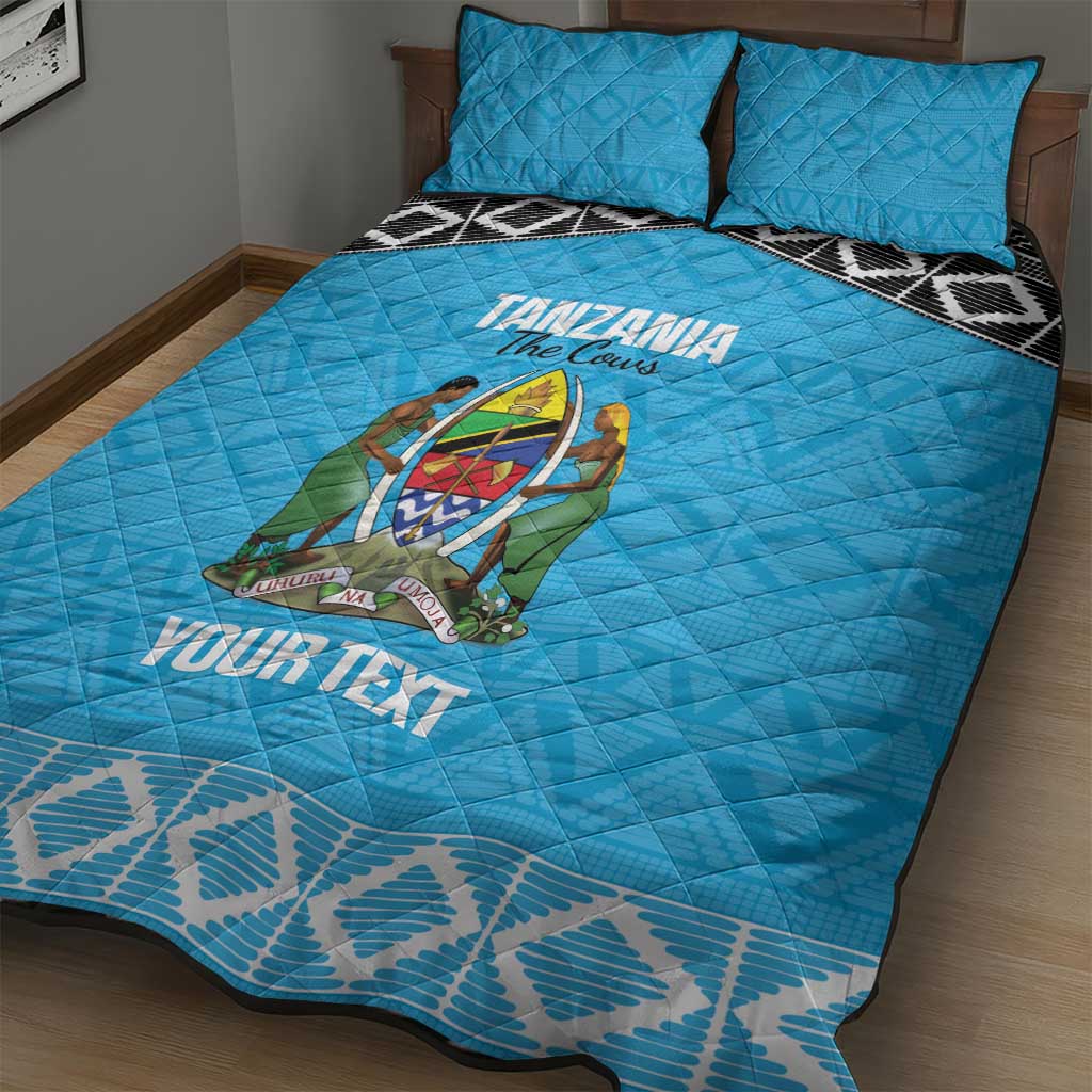 Afro Cricket Tanzania Custom Quilt Bed Set Go Cows Sporty African Pattern LT14
