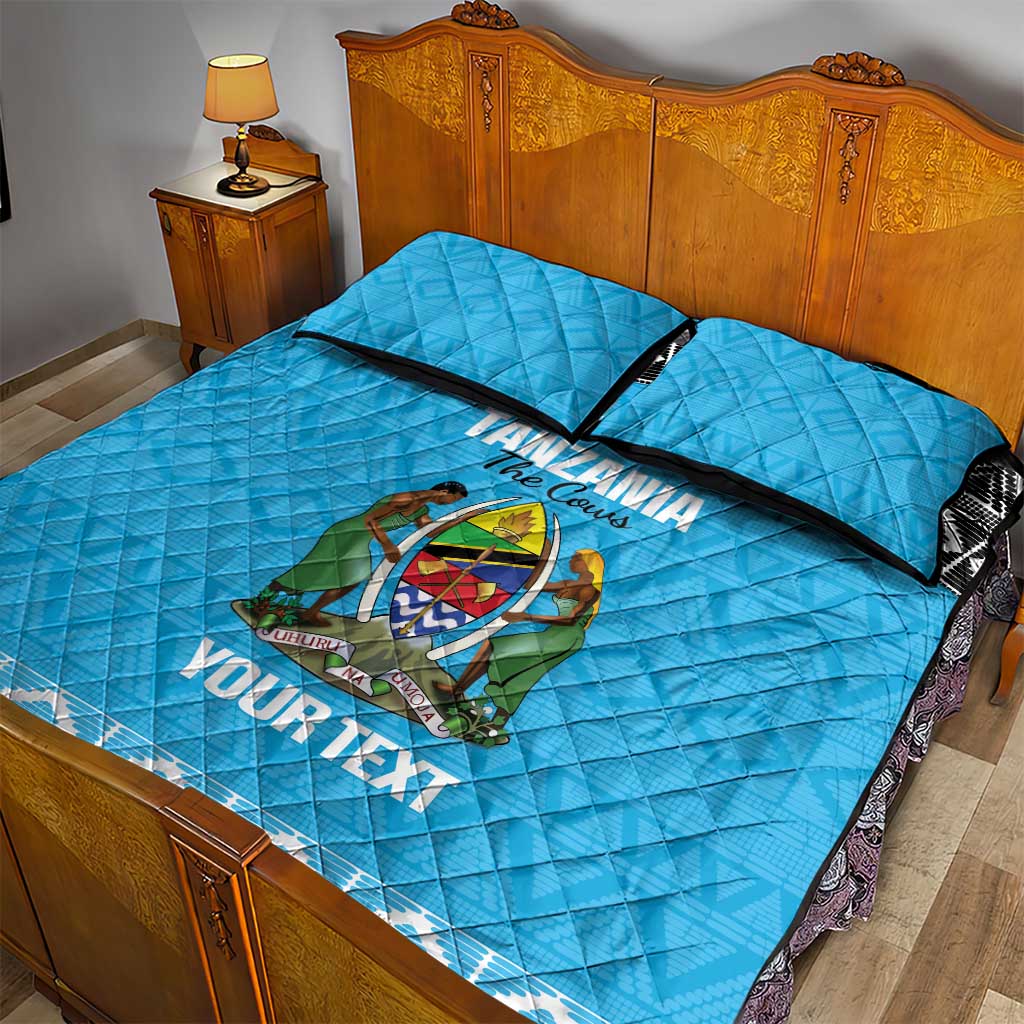 Afro Cricket Tanzania Custom Quilt Bed Set Go Cows Sporty African Pattern LT14