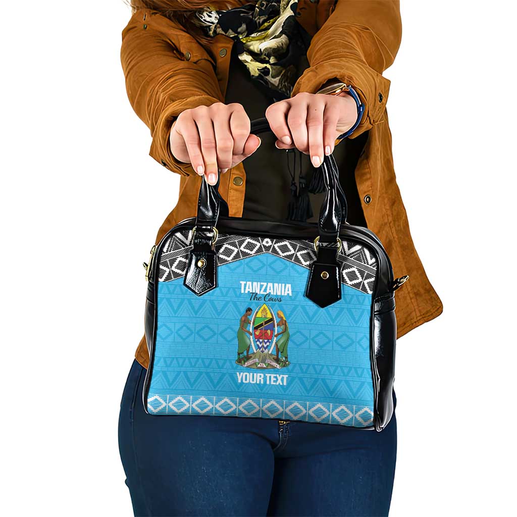 Custom Tanzania Cricket Shoulder Handbag Go Cows Sporty African Pattern LT14