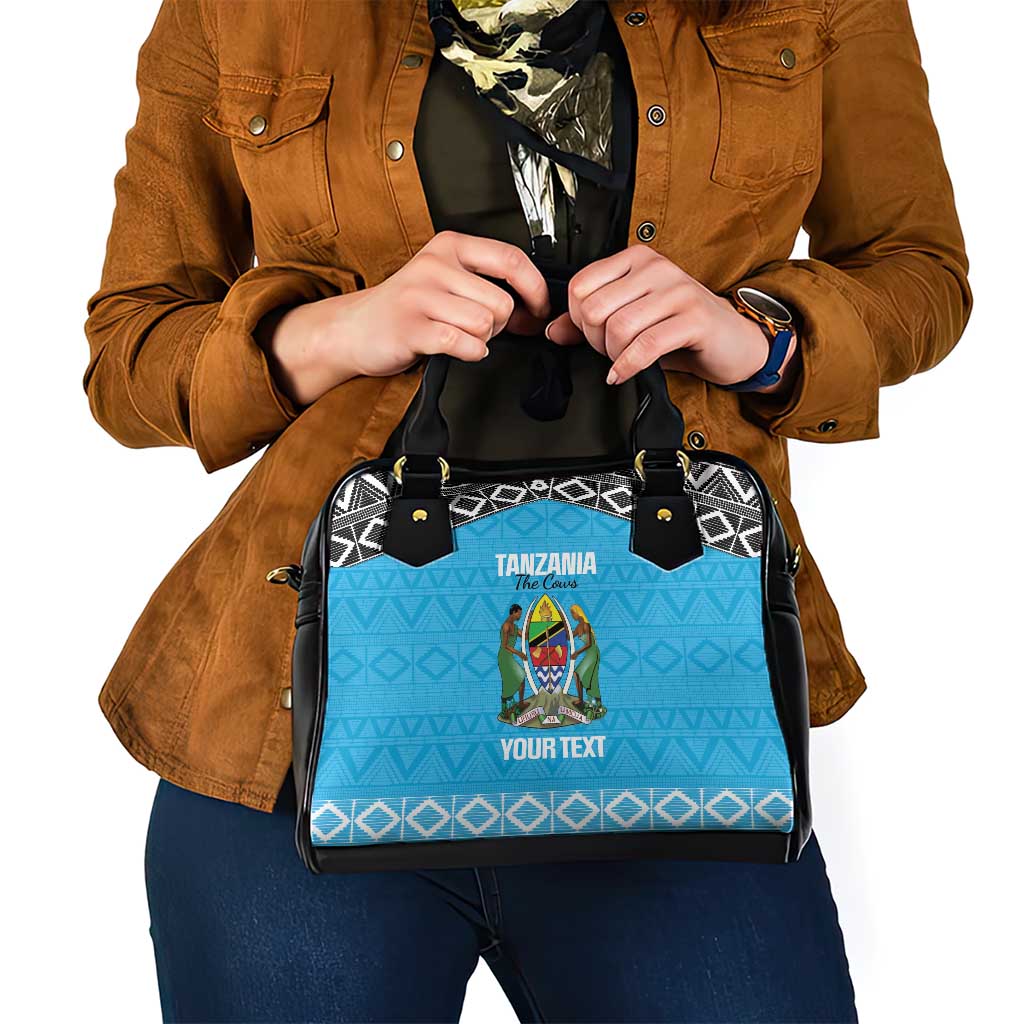 Custom Tanzania Cricket Shoulder Handbag Go Cows Sporty African Pattern LT14