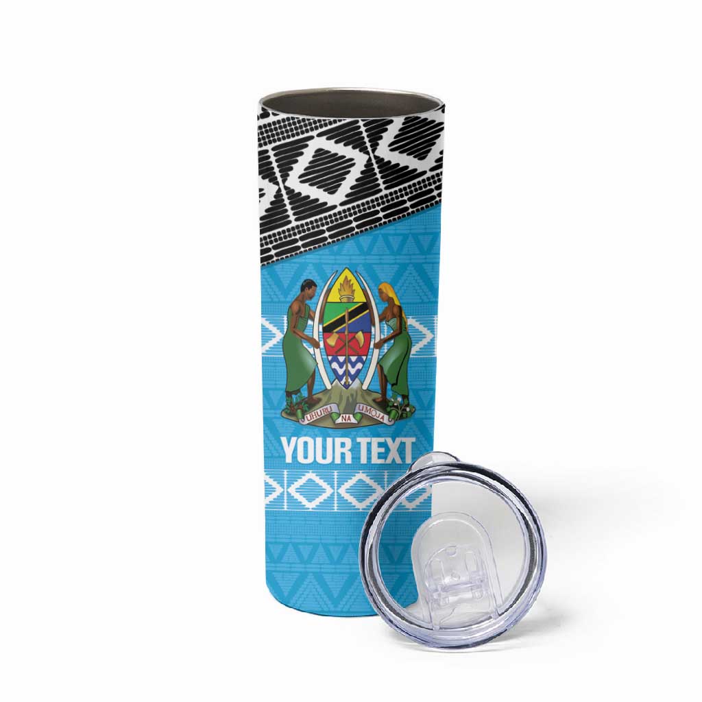 Afro Cricket Tanzania Custom Skinny Tumbler Go Cows Sporty African Pattern LT14