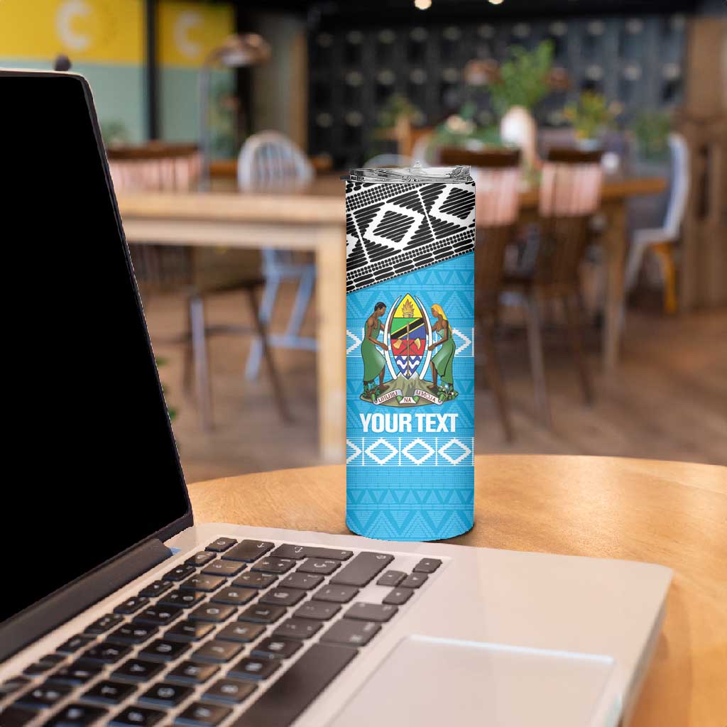 Afro Cricket Tanzania Custom Skinny Tumbler Go Cows Sporty African Pattern LT14