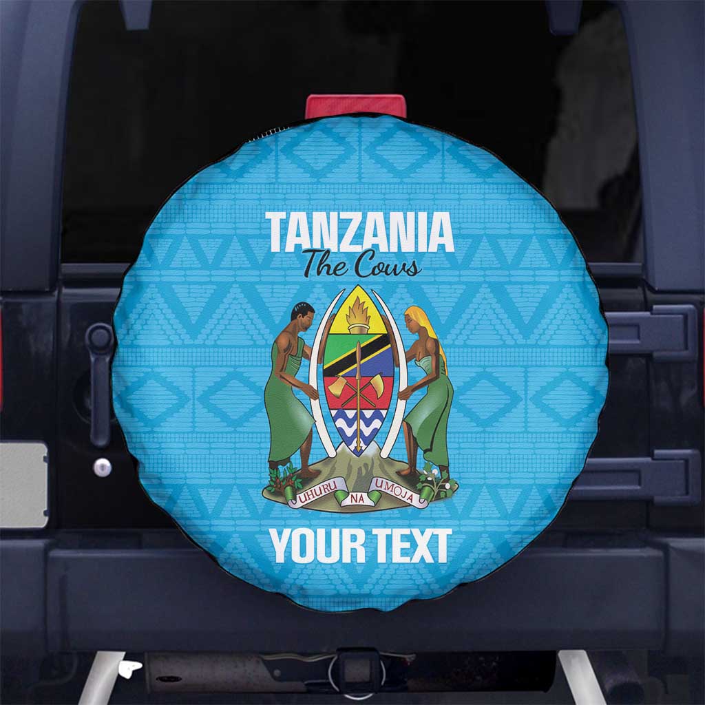 Custom Tanzania Cricket Spare Tire Cover Go Cows Sporty African Pattern LT14