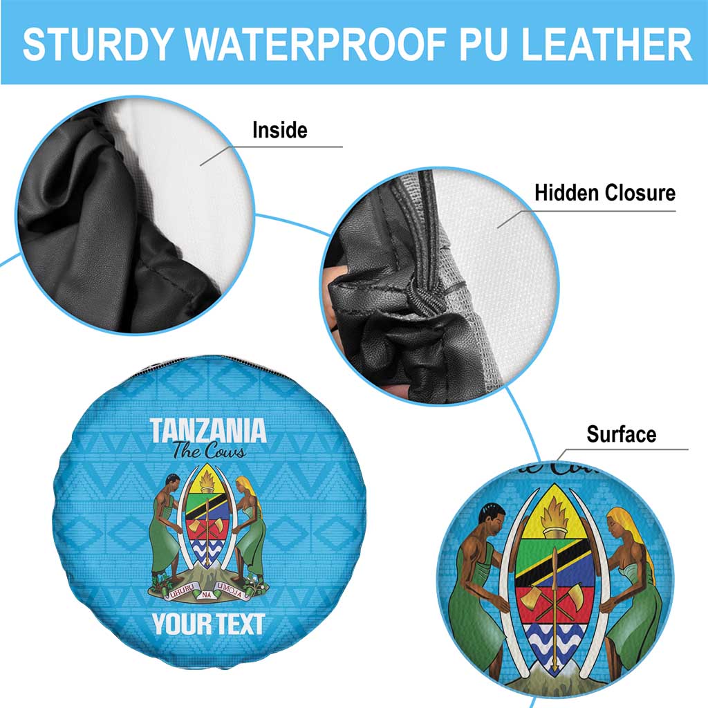 Custom Tanzania Cricket Spare Tire Cover Go Cows Sporty African Pattern LT14