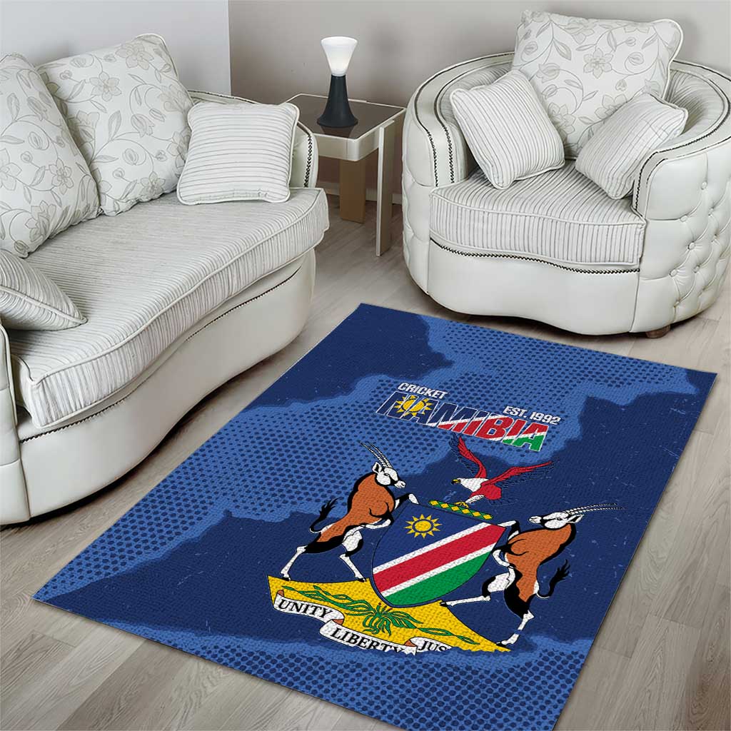 Afro Cricket Namibia Custom Area Rug Go Eagles Est 1992 LT14