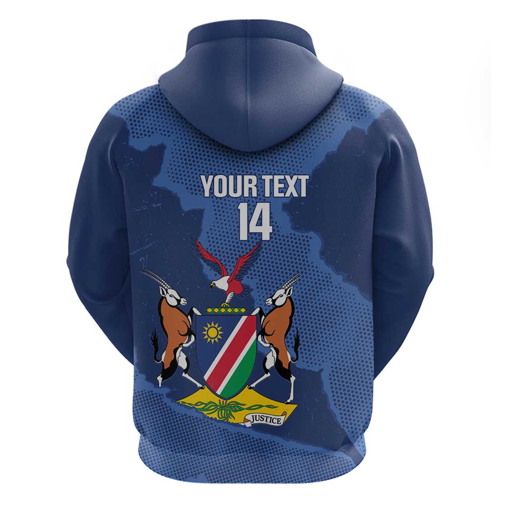 Custom Namibia Cricket Hoodie Go Eagles Est 1992 LT14