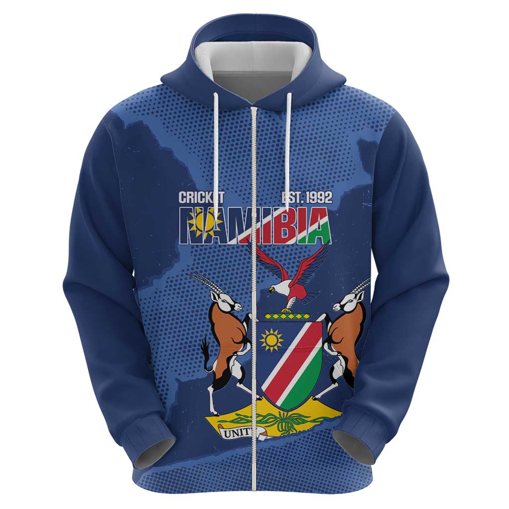 Custom Namibia Cricket Hoodie Go Eagles Est 1992 LT14