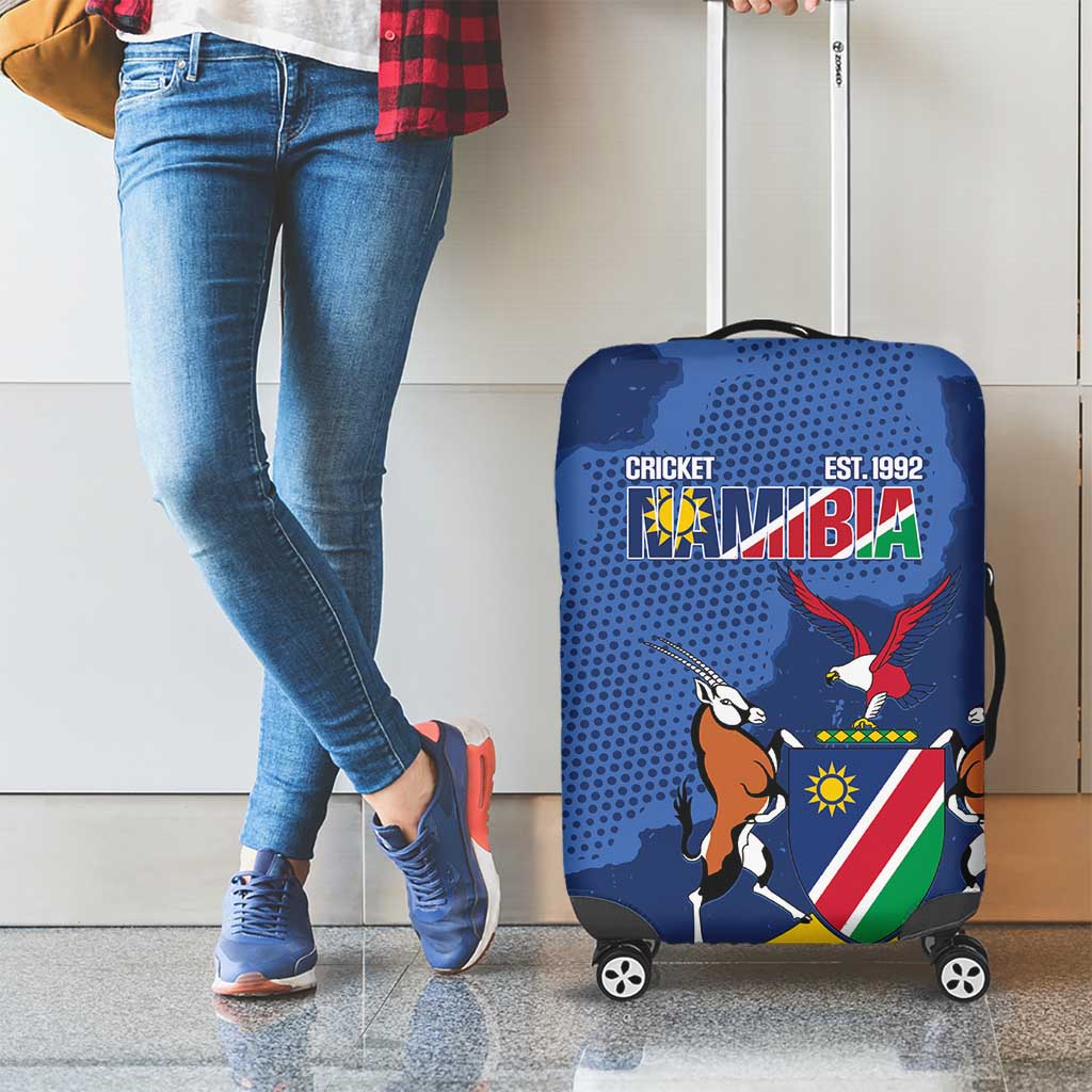 Custom Namibia Cricket Luggage Cover Go Eagles Est 1992 LT14