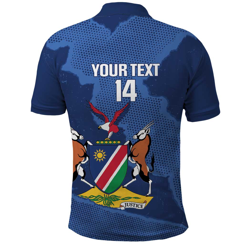 Custom Namibia Cricket Polo Shirt Go Eagles Est 1992 LT14