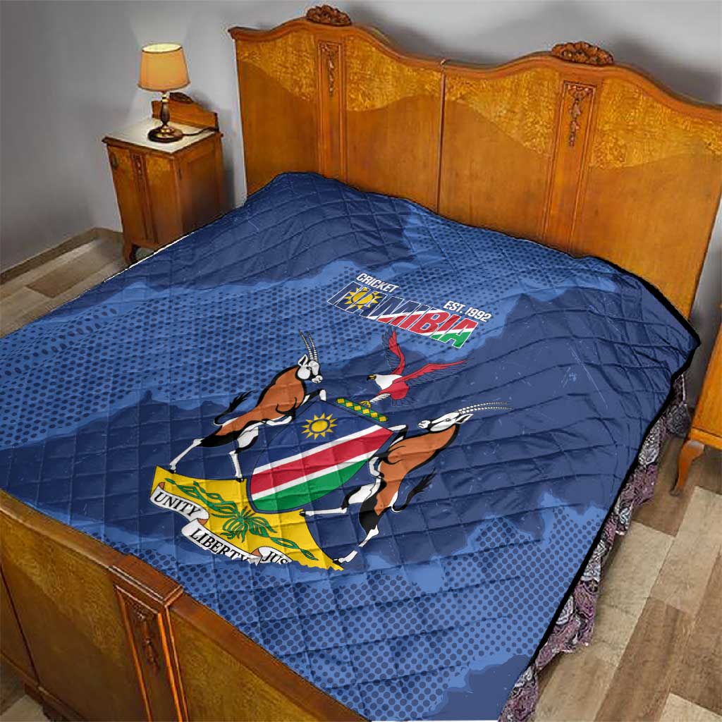 Afro Cricket Namibia Custom Quilt Go Eagles Est 1992 LT14