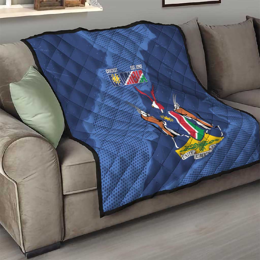 Afro Cricket Namibia Custom Quilt Go Eagles Est 1992 LT14