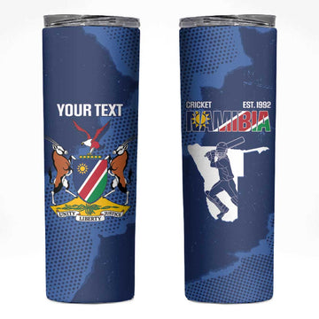 Afro Cricket Namibia Custom Skinny Tumbler Go Eagles Est 1992 LT14