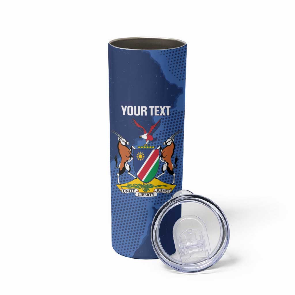 Afro Cricket Namibia Custom Skinny Tumbler Go Eagles Est 1992 LT14