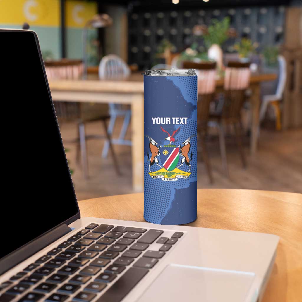 Afro Cricket Namibia Custom Skinny Tumbler Go Eagles Est 1992 LT14