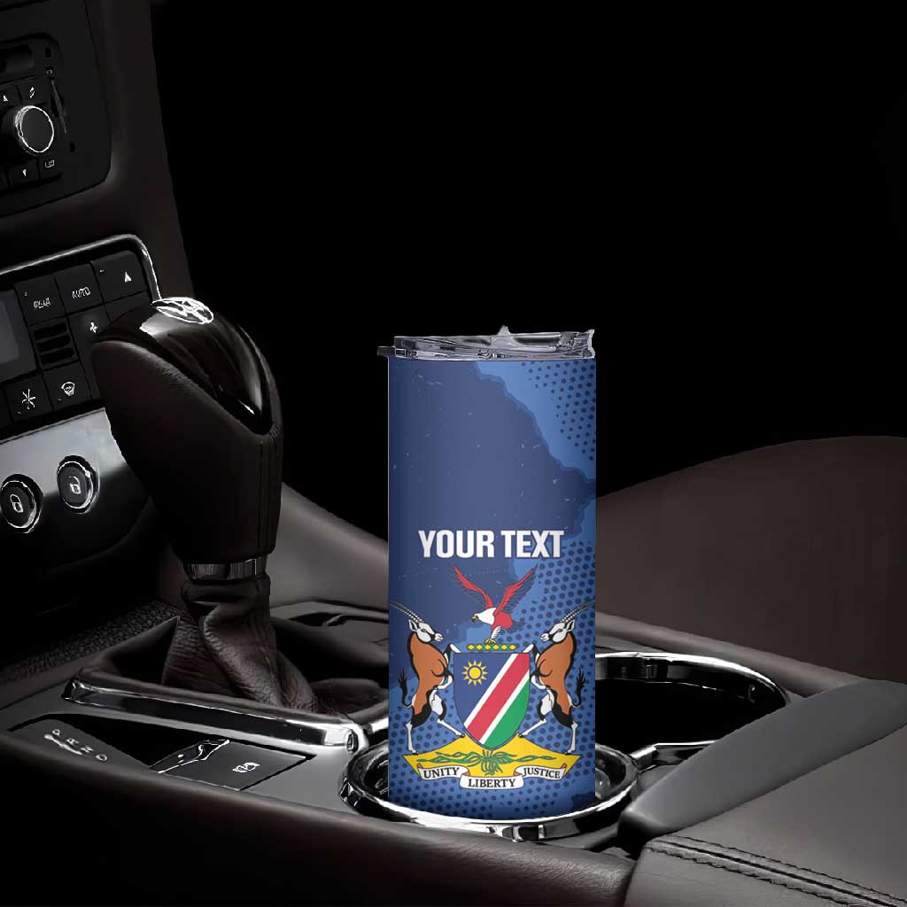 Afro Cricket Namibia Custom Skinny Tumbler Go Eagles Est 1992 LT14