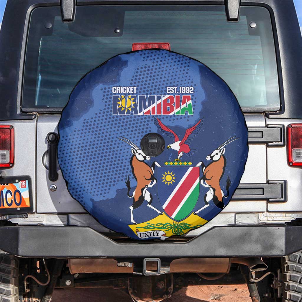 Custom Namibia Cricket Spare Tire Cover Go Eagles Est 1992 LT14