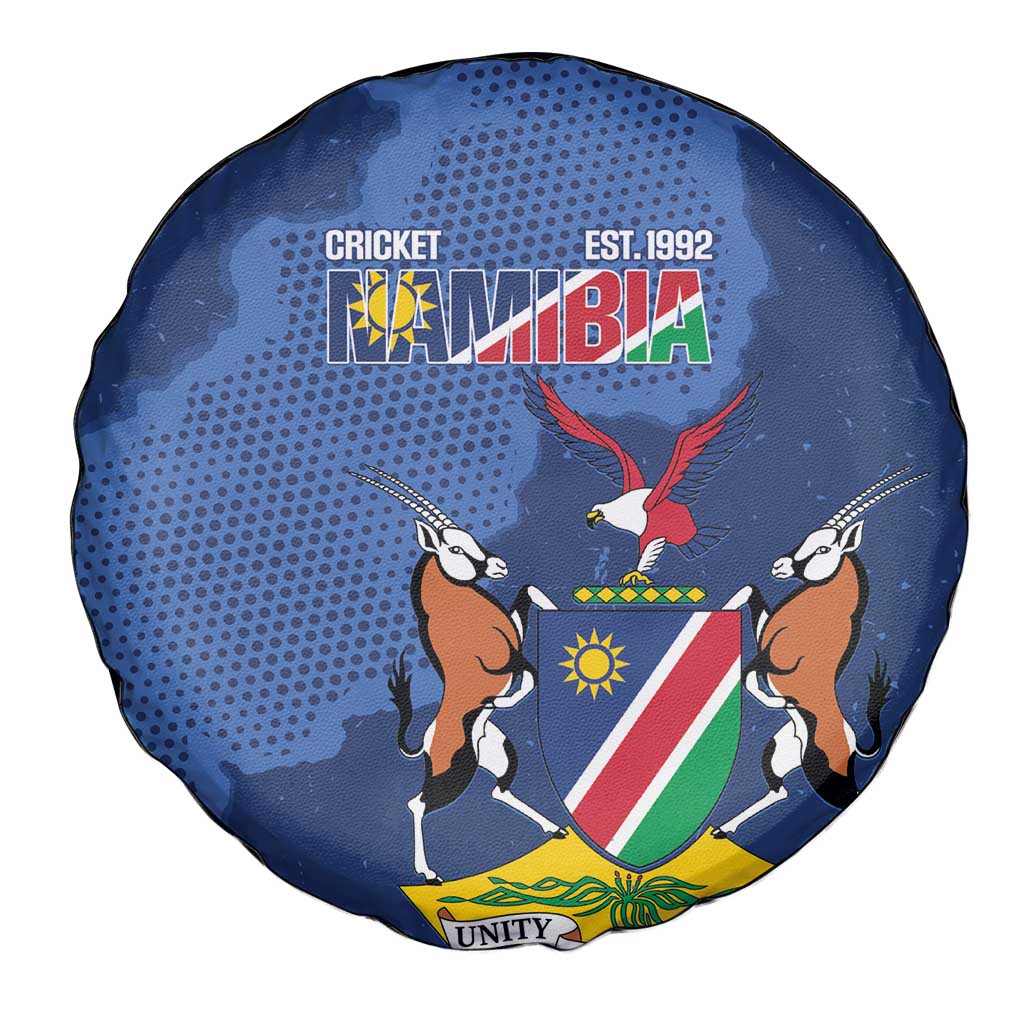 Custom Namibia Cricket Spare Tire Cover Go Eagles Est 1992 LT14