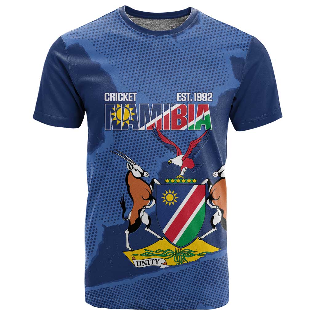 Afro Cricket Namibia Custom T shirt Go Eagles Est 1992 LT14