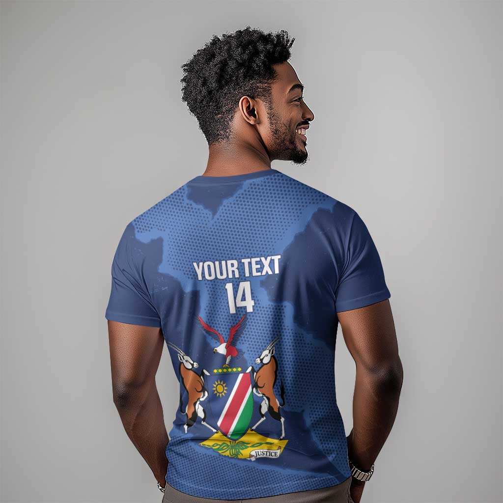 Afro Cricket Namibia Custom T shirt Go Eagles Est 1992 LT14
