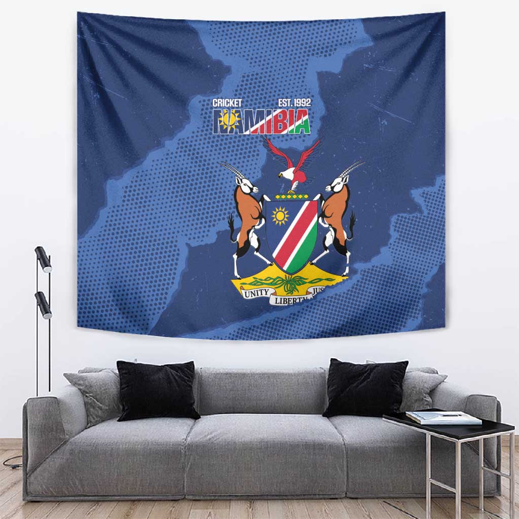 Afro Cricket Namibia Custom Tapestry Go Eagles Est 1992 LT14