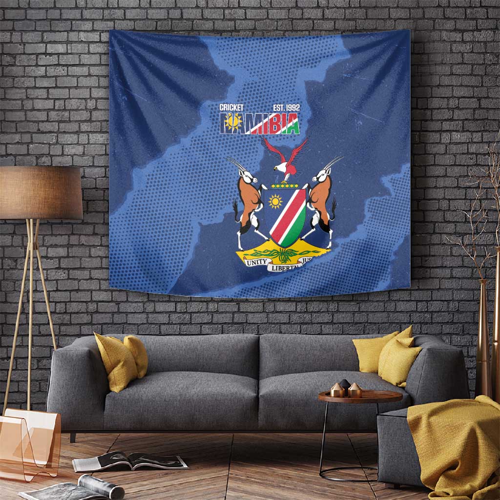 Afro Cricket Namibia Custom Tapestry Go Eagles Est 1992 LT14