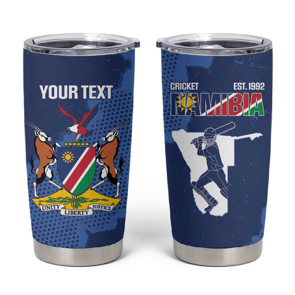 Afro Cricket Namibia Custom Tumbler Cup Go Eagles Est 1992 LT14