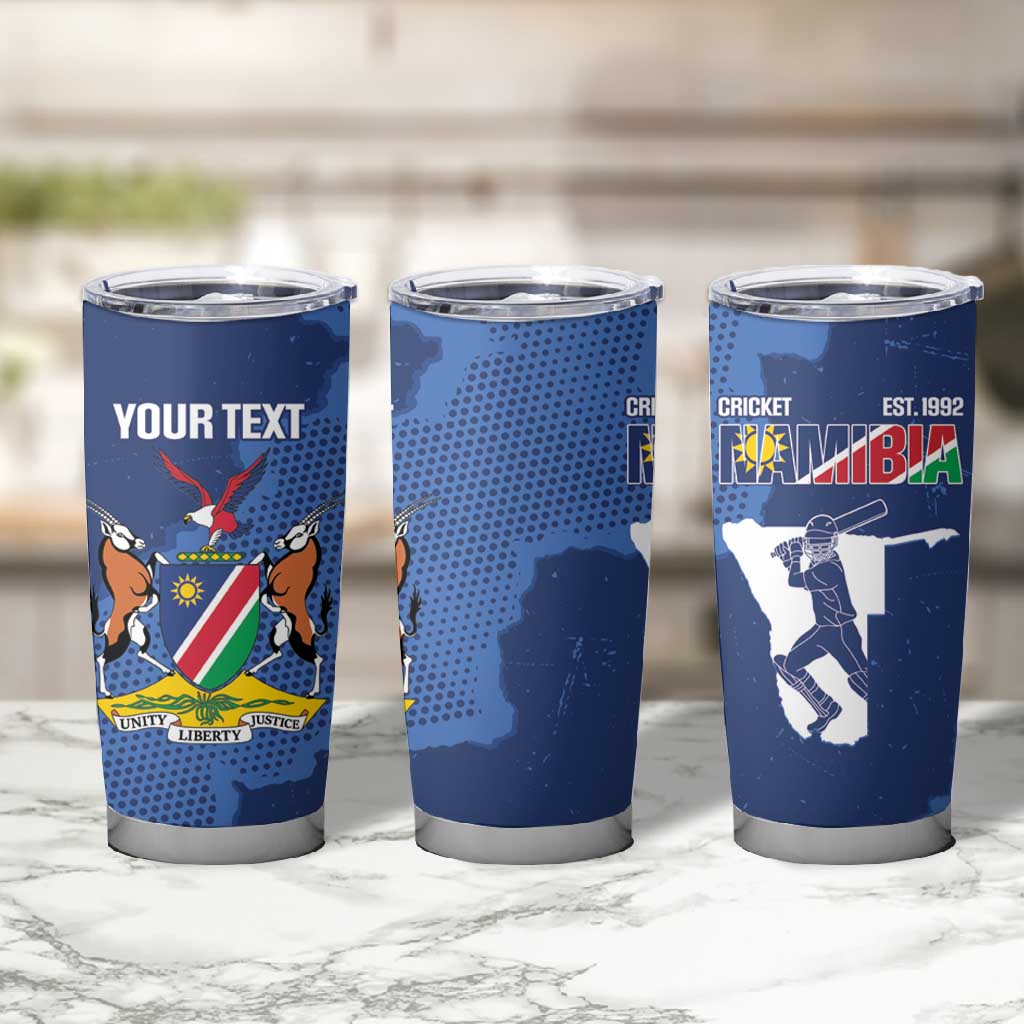 Afro Cricket Namibia Custom Tumbler Cup Go Eagles Est 1992 LT14