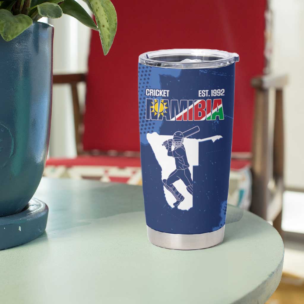 Afro Cricket Namibia Custom Tumbler Cup Go Eagles Est 1992 LT14
