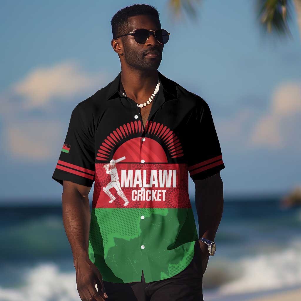 Afro Cricket Malawi Custom Hawaiian Shirt Go Champions Flag Style LT14