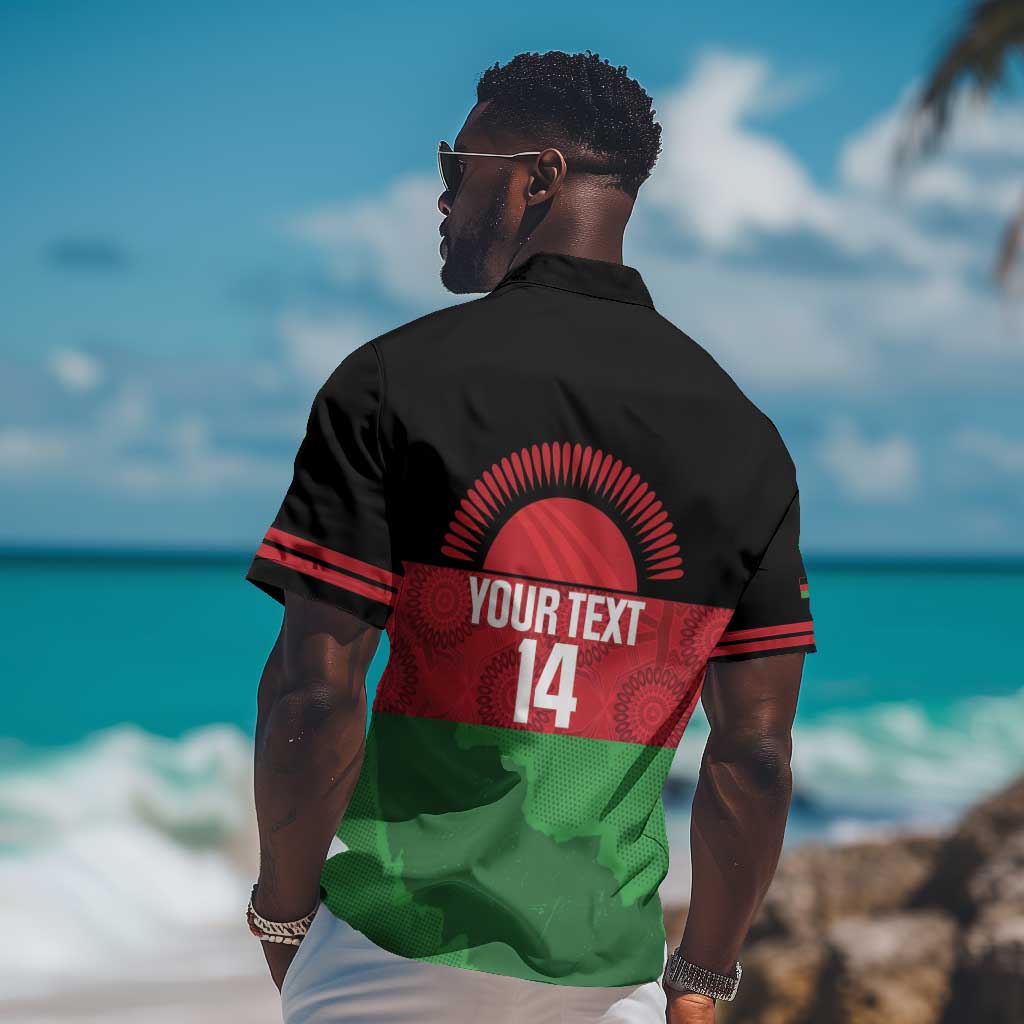 Afro Cricket Malawi Custom Hawaiian Shirt Go Champions Flag Style LT14