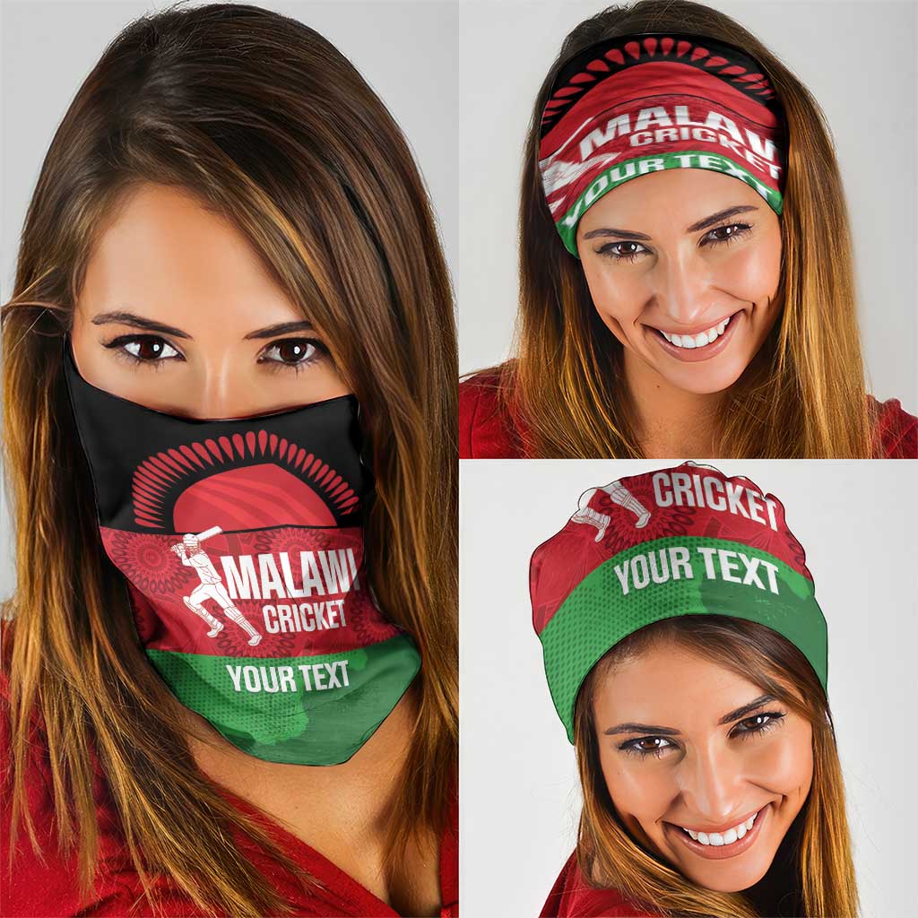 Custom Malawi Cricket Neck Gaiter Go Champions Flag Style LT14