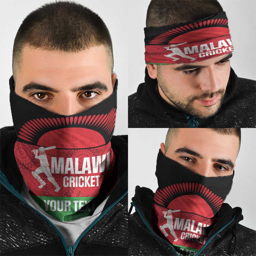 Custom Malawi Cricket Neck Gaiter Go Champions Flag Style LT14