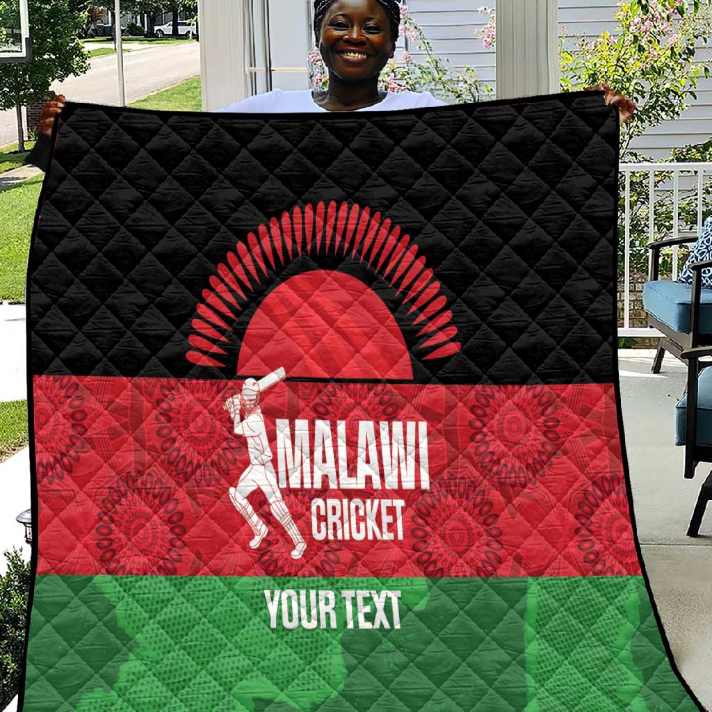 Afro Cricket Malawi Custom Quilt Go Champions Flag Style LT14