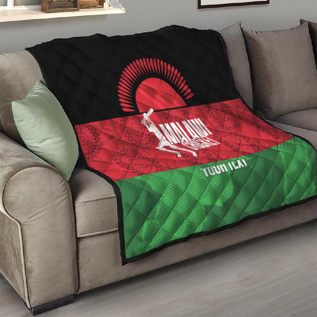 Afro Cricket Malawi Custom Quilt Go Champions Flag Style LT14