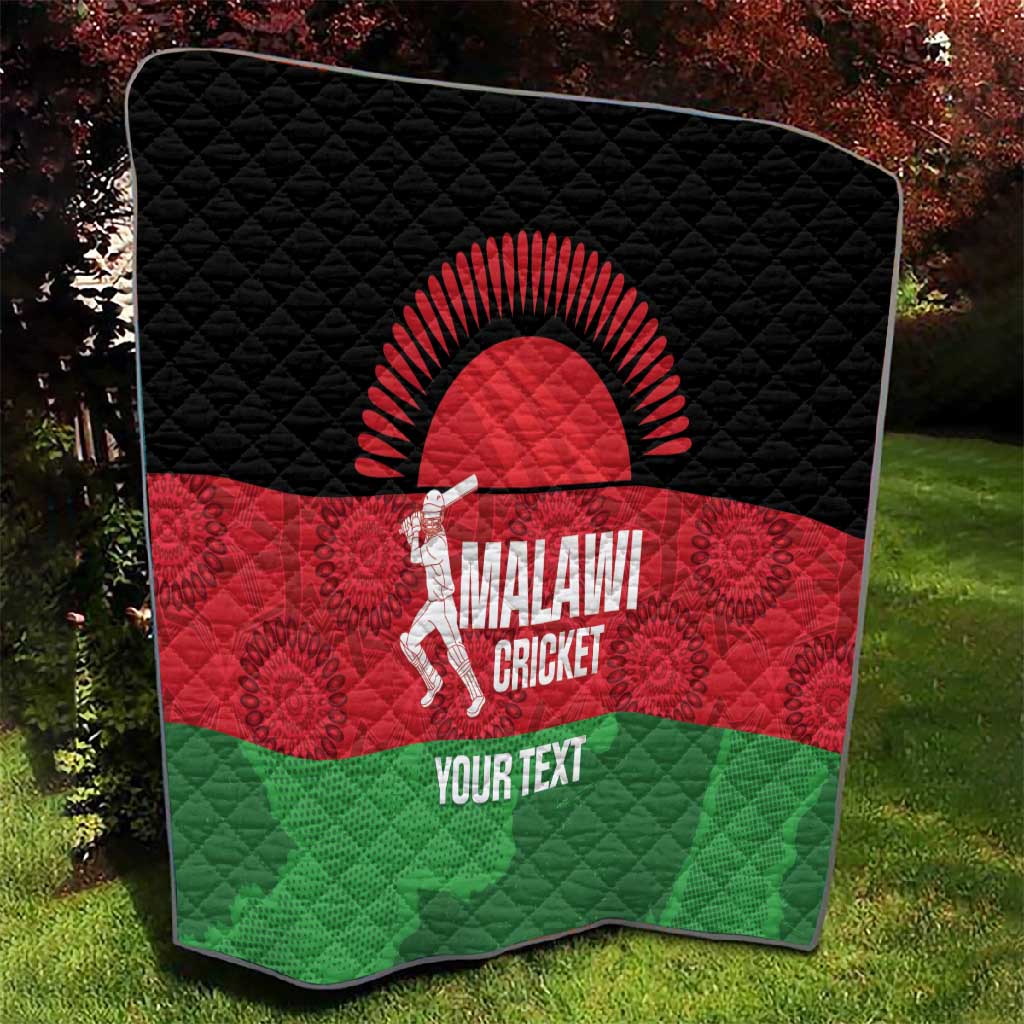 Afro Cricket Malawi Custom Quilt Go Champions Flag Style LT14