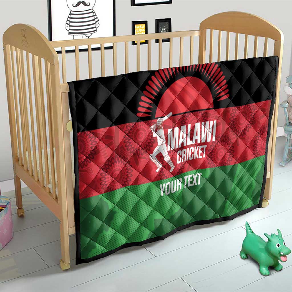 Afro Cricket Malawi Custom Quilt Go Champions Flag Style LT14