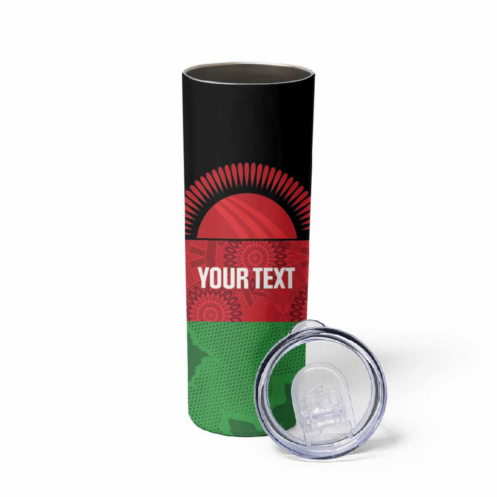 Afro Cricket Malawi Custom Skinny Tumbler Go Champions Flag Style LT14