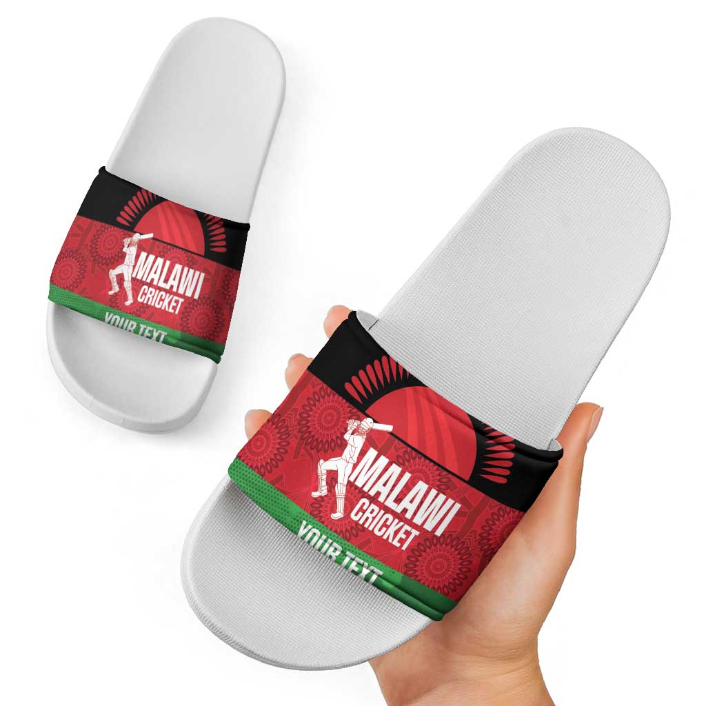 Custom Malawi Cricket Slide Sandals Go Champions Flag Style LT14