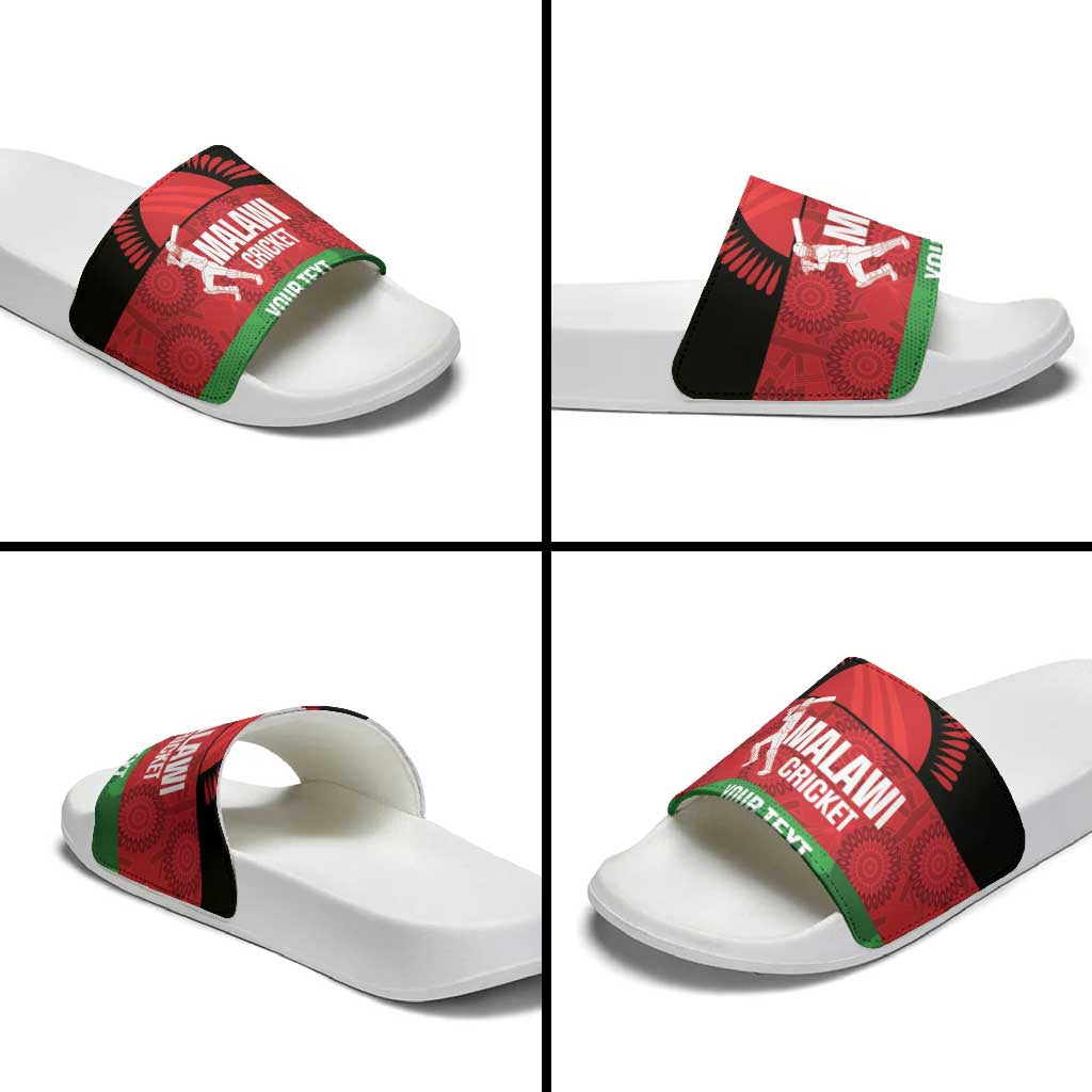 Custom Malawi Cricket Slide Sandals Go Champions Flag Style LT14