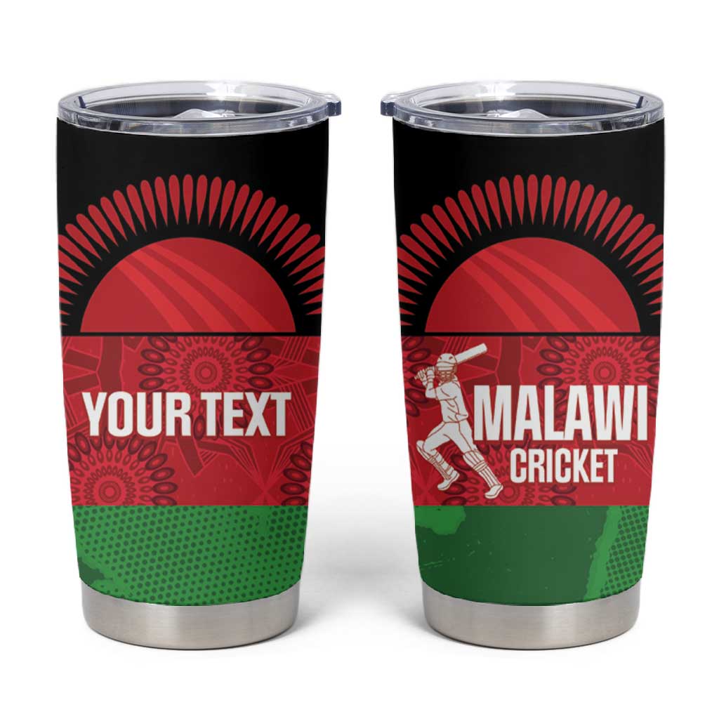 Afro Cricket Malawi Custom Tumbler Cup Go Champions Flag Style LT14